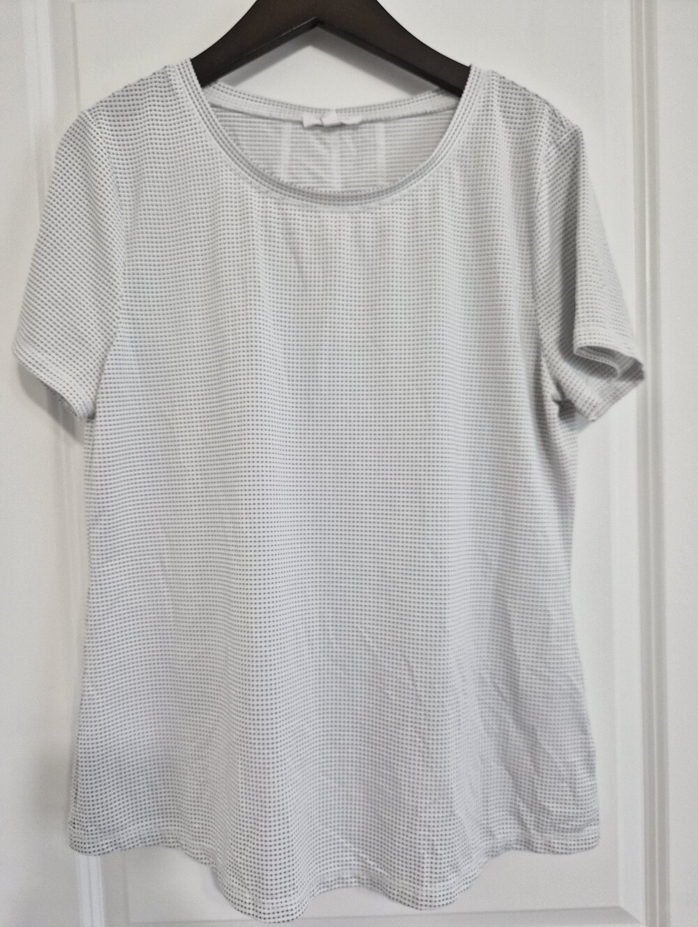 T By Talbots White Polda Dot Active Tee